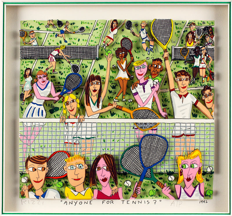 james-rizzi-anyone-for-tennis-alu-gerahmt-detail