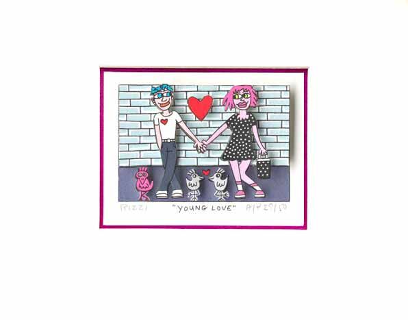 Chill Rizzi James Rizzi - Young Love - original 3D-Bild Preiswert