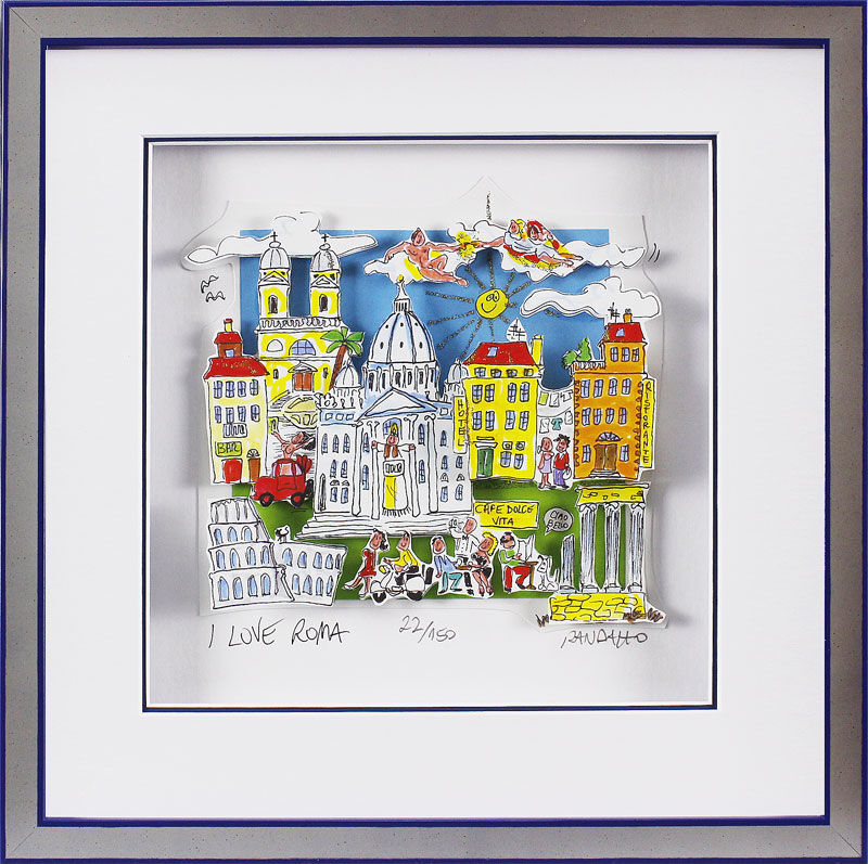 randazzo-i-love-roma-gerahmt-kunst-3d randazzo-i-love-roma-gerahmt-kunst-3d