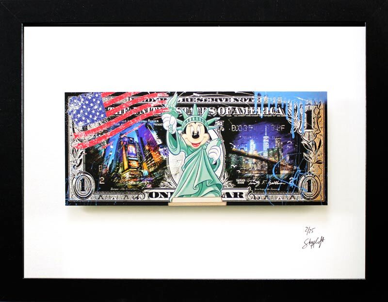Skyyloft-America-Dollar-Minnie-Liberty-gerahmt Skyyloft-America-Dollar-Minnie-Liberty-gerahmt
