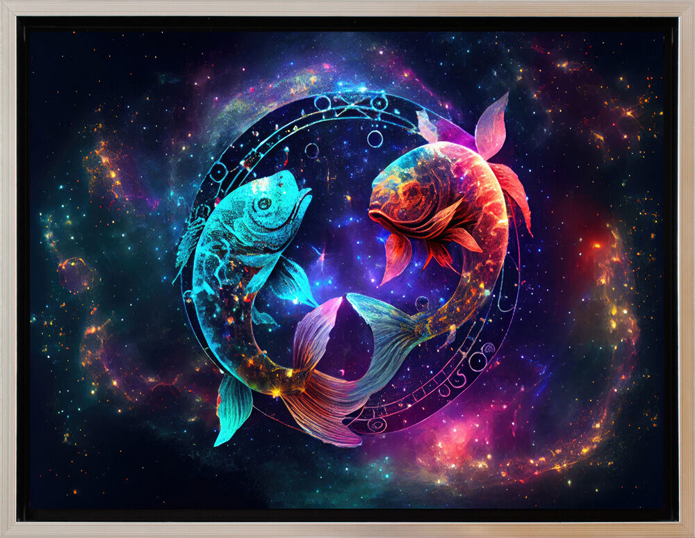 Sternzeichen-Fische-gerahmt