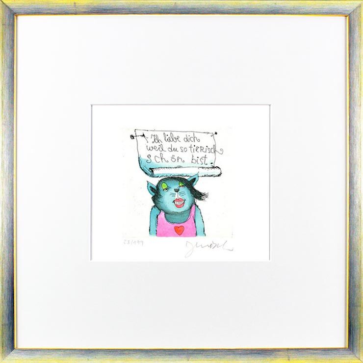 janosch-ich-liebe-dich-weil-du-so-tierisch-schoen-bist-gerahmt-kunst-radierung