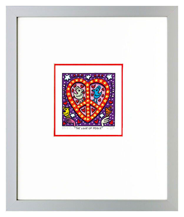 james-rizzi-the-love-of-peace-gerahmt-kunst-3d james-rizzi-the-love-of-peace-gerahmt-kunst-3d