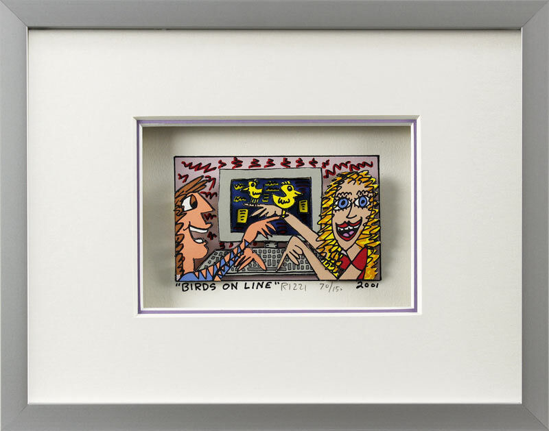 james-rizzi-birds-on-line-gerahmt-alu james-rizzi-birds-on-line-gerahmt-alu