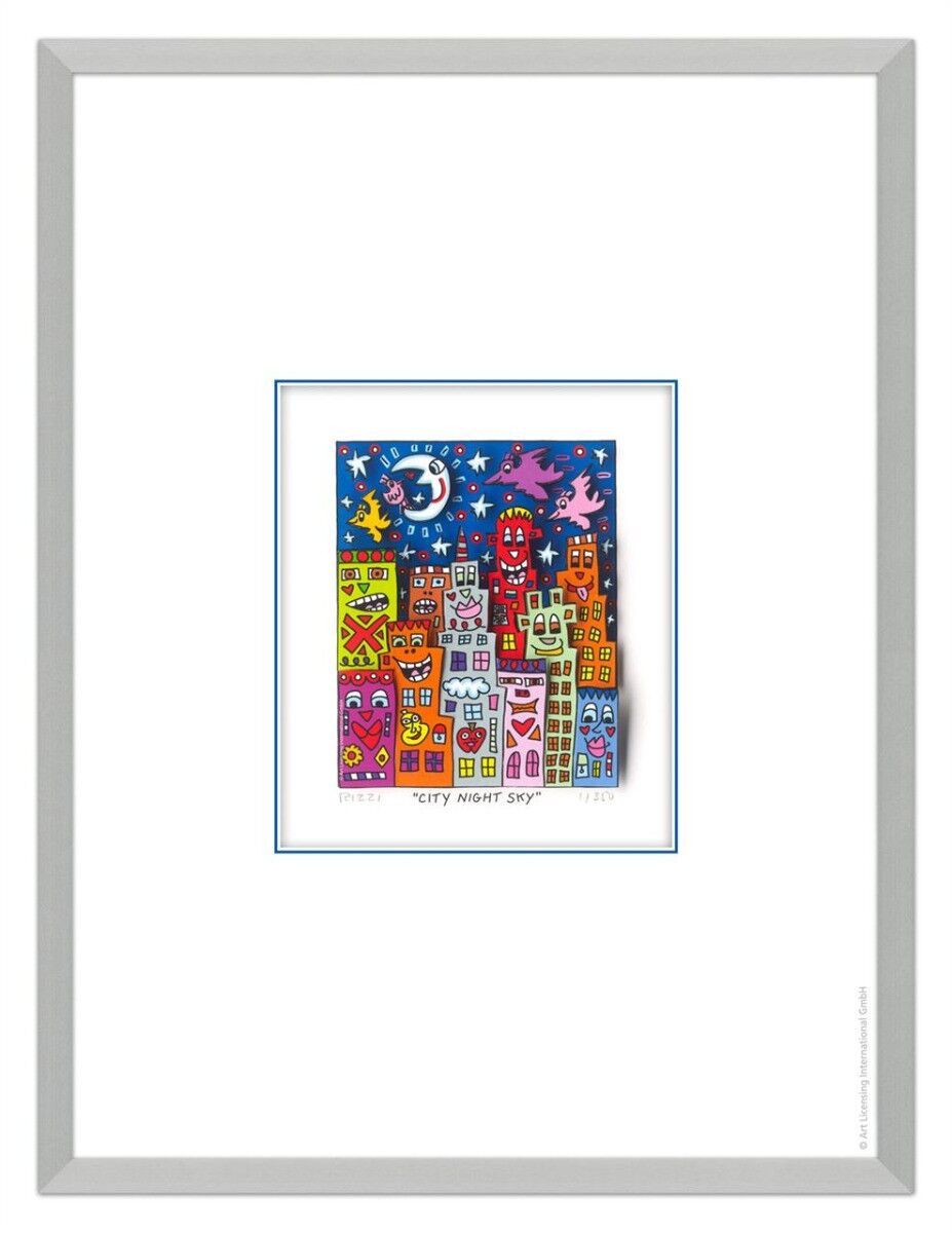 james-rizzi-city-night-sky-gerahmt-kunst-3d james-rizzi-city-night-sky-gerahmt-kunst-3d