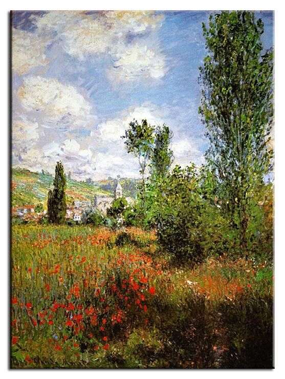 Claude Monet Bilder - Fußweg in Ile Saint Martin-50 x 70 cm