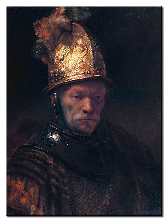 Rembrandt van Rijn Bilder - Der Mann mit dem Goldhelm-100 x 130 cm