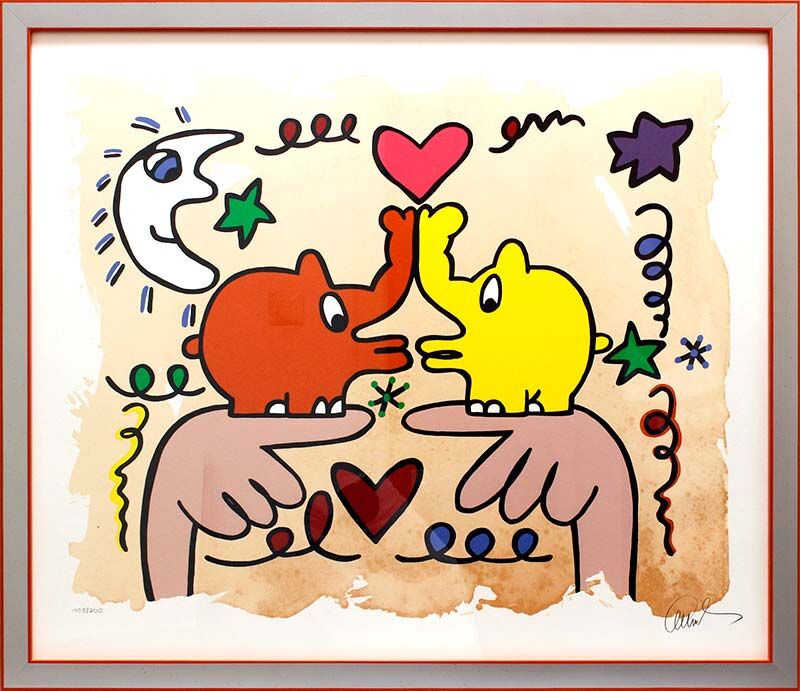 otto-waalkes-hommage-an-james-rizzi-gerahmt-pop-art-ottifant otto-waalkes-hommage-an-james-rizzi-gerahmt-pop-art-ottifant