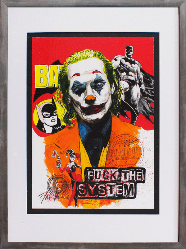 Thomas Jankowski - JOKER Fuck the system - Edition small - Originale serielle Mischtechnik (Unikat)    Thomas Jankowski - JOKER Fuck the system - Edition small - Originale serielle Mischtechnik (Unikat)