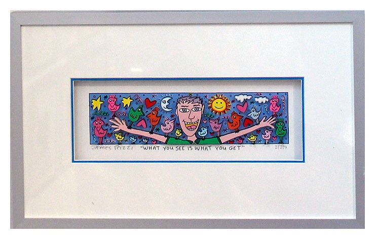 james-rizzi-what-you-see-is-what-you-get-gerahmt-kunst-3d james-rizzi-what-you-see-is-what-you-get-gerahmt-kunst-3d