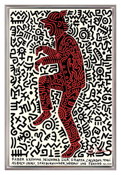 otto-waalkes-hommage-an-keith-i-gerahmt-pop-art otto-waalkes-hommage-an-keith-i-gerahmt-pop-art
