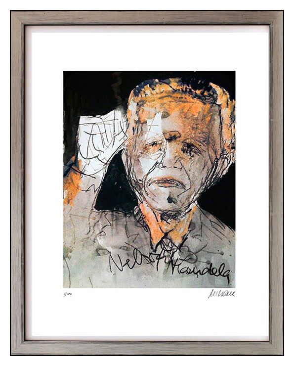 armin-mueller-stahl-nelson-mandela-the-power-of-one-gerahmt-kunst-portrait