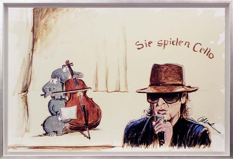 otto-waalkes-sie-spielen-cello-gerahmt-udo-lindenberg-ottifant