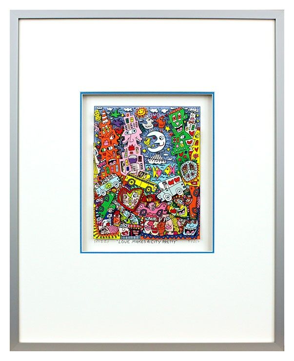 james-rizzi-love-makes-a-city-pretty-gerahmt-kunst-3d james-rizzi-love-makes-a-city-pretty-gerahmt-kunst-3d