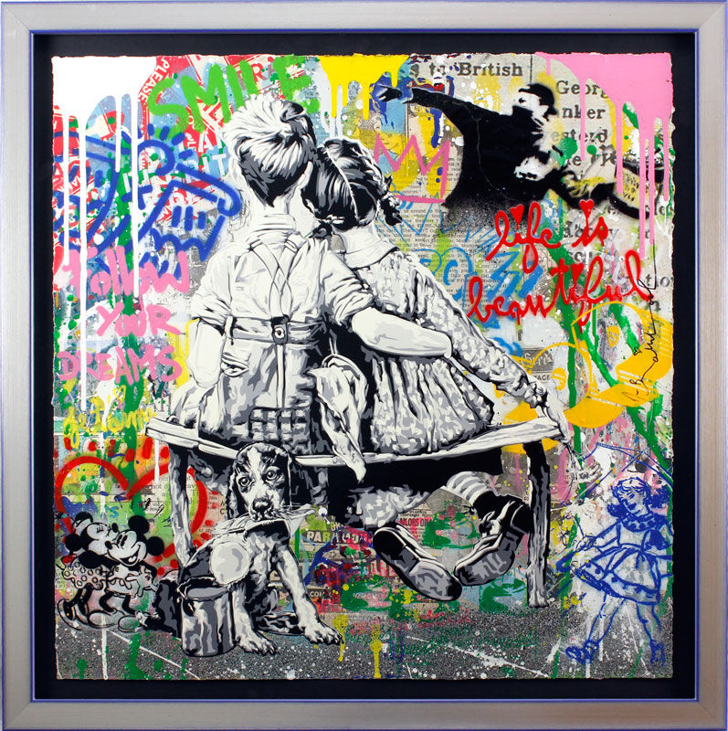 Mr-Brainwash-life-is-beautiful-gerahmt