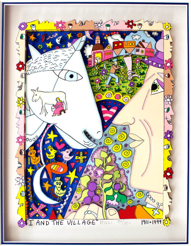 james-rizzi-i-and-the-village-detail-gerahmt-alu james-rizzi-i-and-the-village-detail-gerahmt-alu