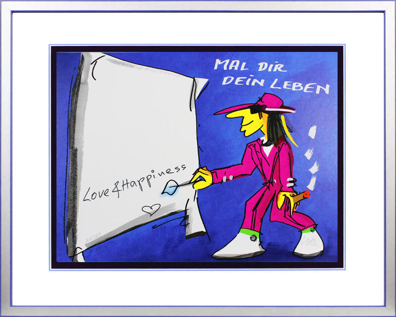 udo-lindenberg-mal-dir-dein-leben-love-and-happiness-gerahmt-silber-blau-