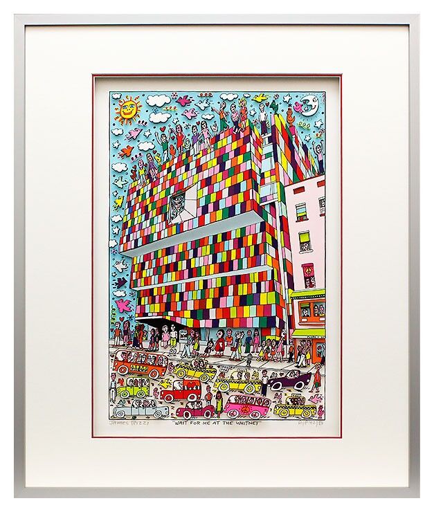 james-rizzi-wait-for-me-at-the-whitney-gerahmt-kunst-3d james-rizzi-wait-for-me-at-the-whitney-gerahmt-kunst-3d