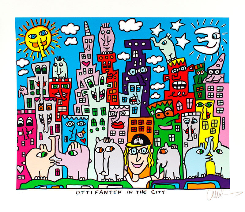 otto-waalkes-ottifanten-in-the-city-ungerahmt-james-rizzi-pop-art