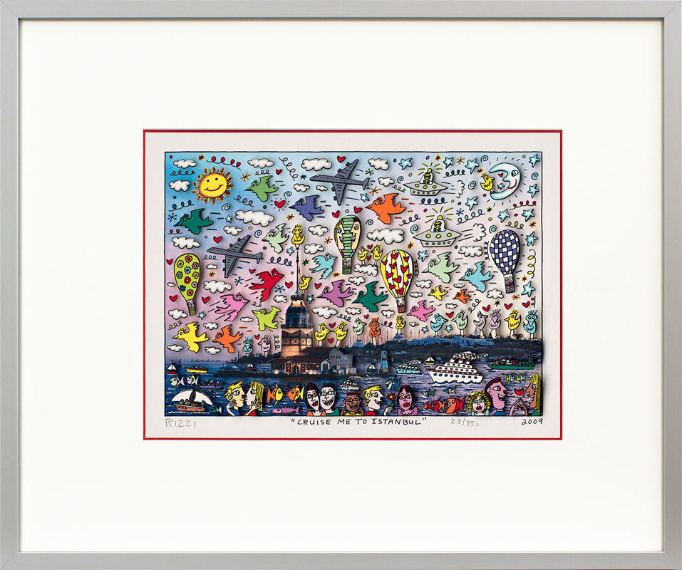 james-rizzi-cruise-me-to-istanbul-gerahmt-kunst-3d