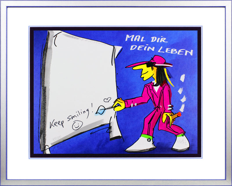 udo-lindenberg-mal-dir-dein-leben-keep-smiling-gerahmt-silber-blau udo-lindenberg-mal-dir-dein-leben-keep-smiling-gerahmt-silber-blau