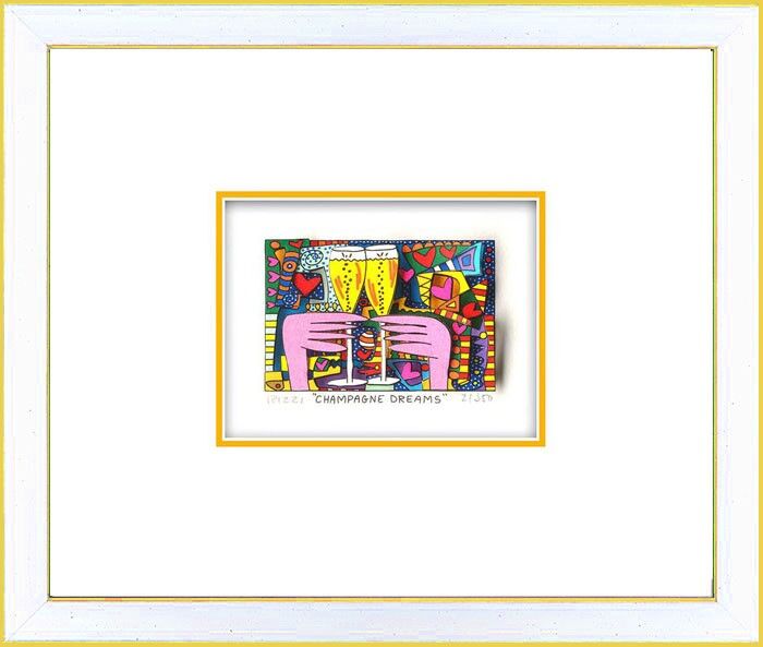 james-rizzi-champagne-dreams-gerahmt-kunst-3d james-rizzi-champagne-dreams-gerahmt-kunst-3d