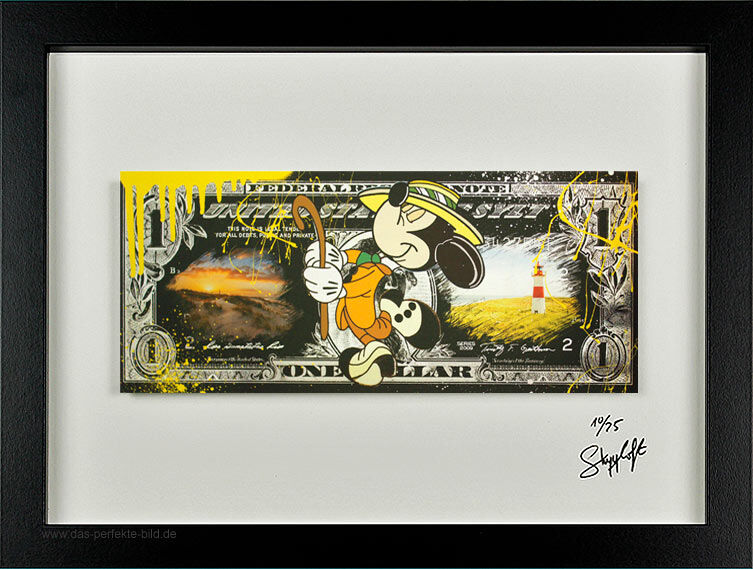 SKYYLOFT - Micky Maus Sylt Dollar - gerahmt SKYYLOFT - Micky Maus Sylt Dollar - gerahmt