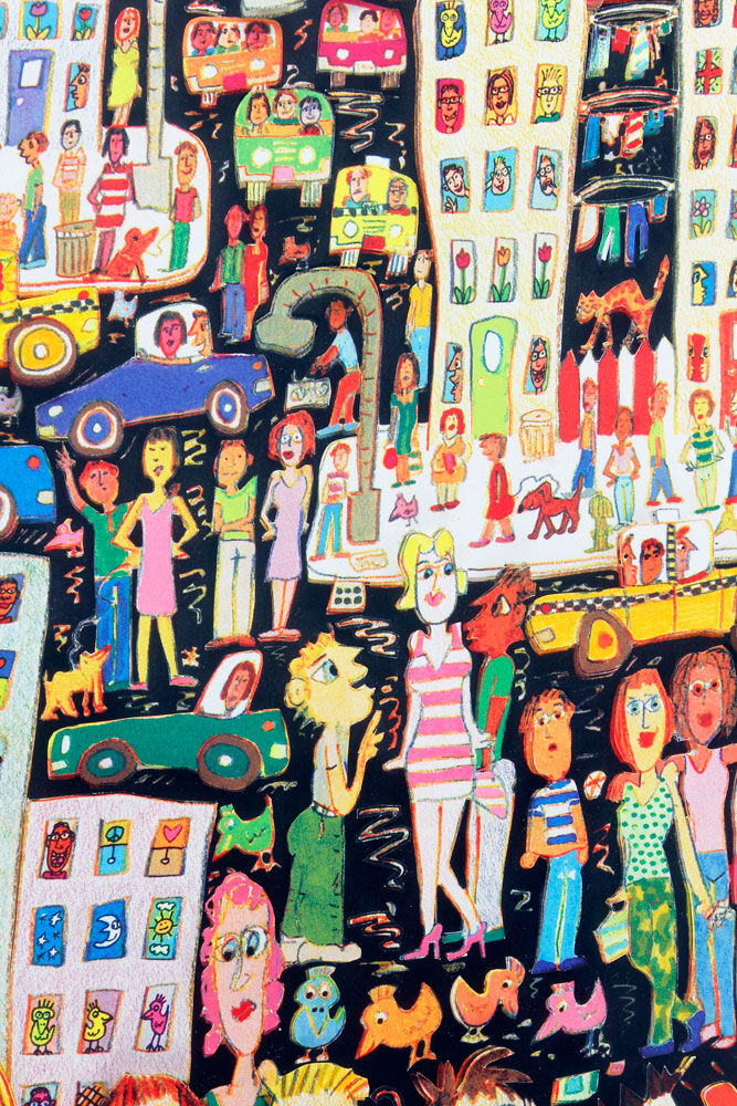 james-rizzi-in-a-trance-of-a-colorful-glance-by-chance-detail-2 james-rizzi-in-a-trance-of-a-colorful-glance-by-chance-detail-2