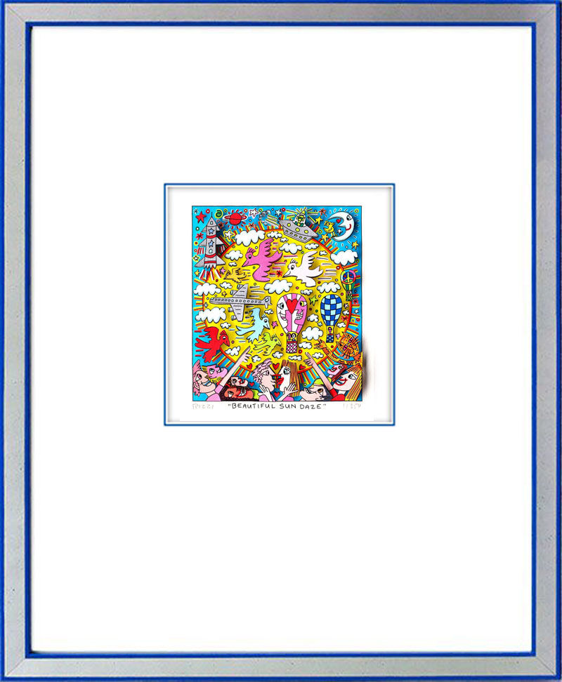 james-rizzi-beautiful-sun-daze-gerahmt-kunst-3d