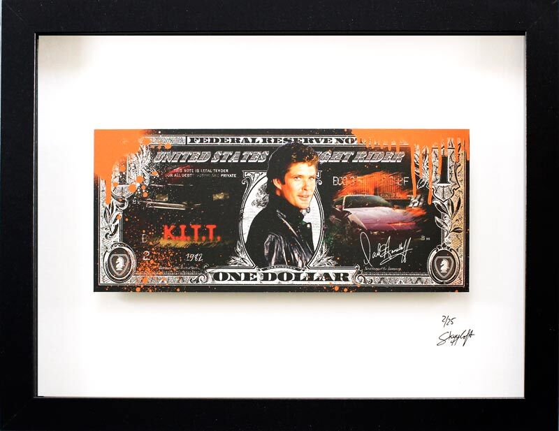 Skyyloft-Knight-Rider-Dollar-David-Hasselhoff-gerahmt Skyyloft-Knight-Rider-Dollar-David-Hasselhoff-gerahmt