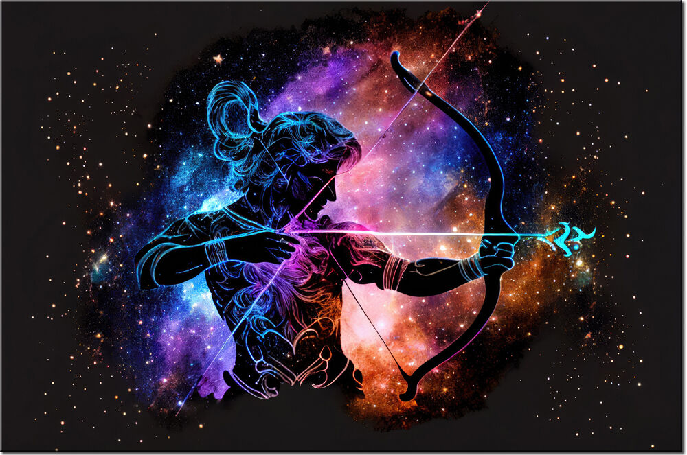 leinwandbild-sternzeichen-schuetze