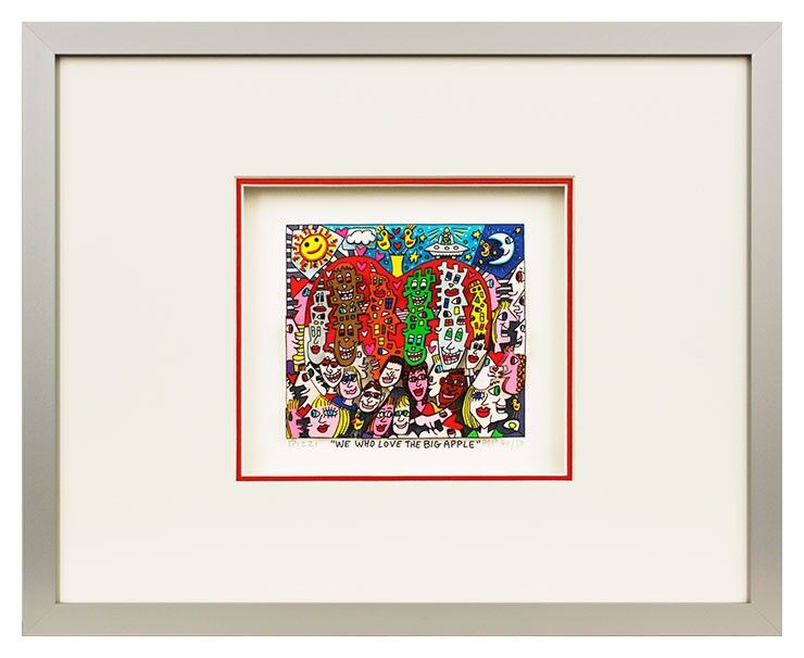 james-rizzi-we-who-love-the-big-apple-gerahmt-kunst-3d