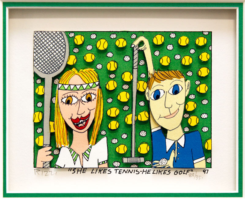 james-rizzi-she-likes-tennis-he-likes-golf-detail james-rizzi-she-likes-tennis-he-likes-golf-detail