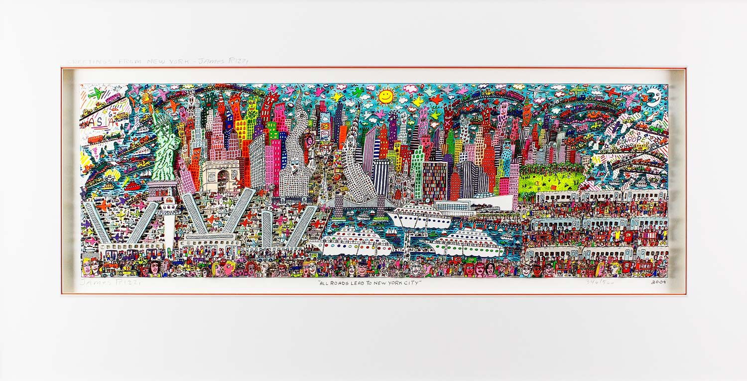 james-rizzi-all-roads-lead-to-new-york-city-groeer-ungerahmt james-rizzi-all-roads-lead-to-new-york-city-groeer-ungerahmt