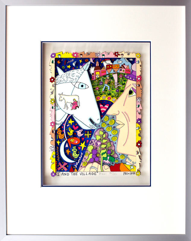 james-rizzi-i-and-the-village-gerahmt-alu james-rizzi-i-and-the-village-gerahmt-alu