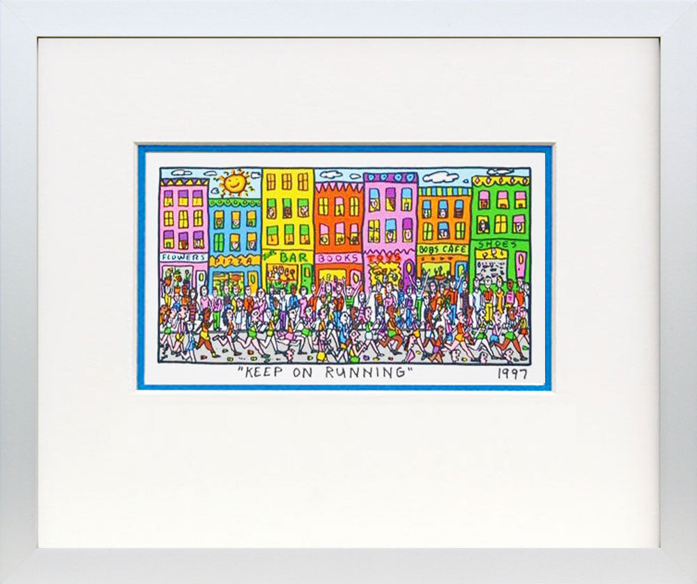 james-rizzi-keep-on-running-gerahmt