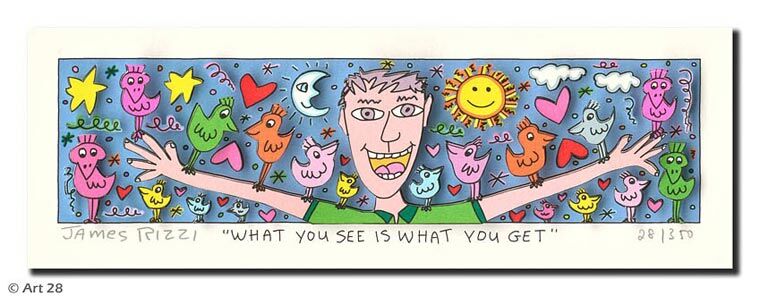 James Rizzi what you see is what you get
