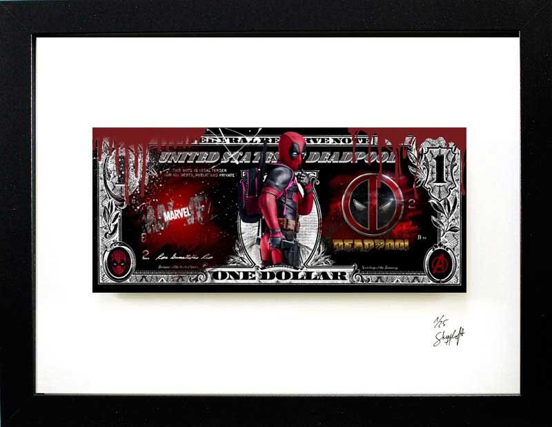 Skyyloft-deadpool-Dollar-Nummer-eins-gerahmt