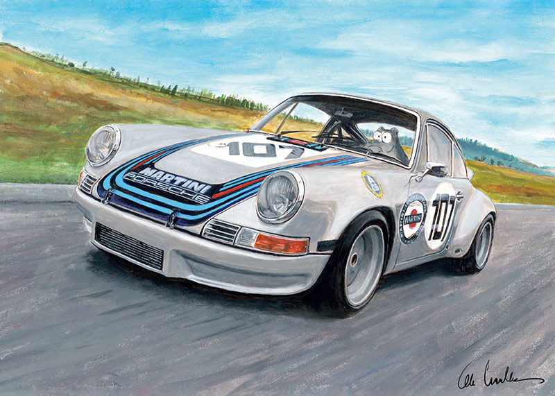 otto-waalkes-born-to-race-ungerahmt-ottifant-porsche-martini