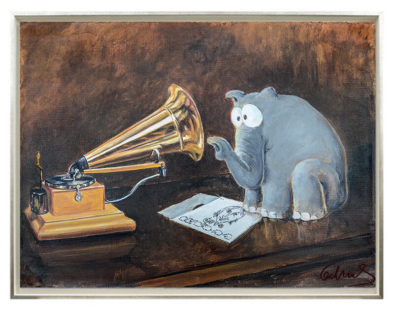 otto-waalkes-his-master-s-voice-gerahmt-ottifant otto-waalkes-his-master-s-voice-gerahmt-ottifant