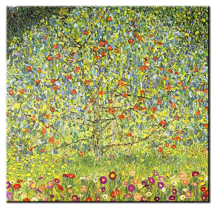 Leinwandbild Gustav Klimt - Apfelbaum