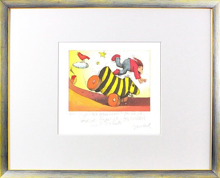 janosch-gegen-23-uhr-erreichten-wir-das-ziel-gerahmt-kunst-radierung janosch-gegen-23-uhr-erreichten-wir-das-ziel-gerahmt-kunst-radierung