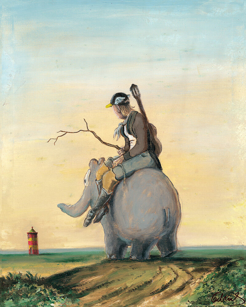 otto-waalkes-coming-home-ungerahmt-ottifant-kunst otto-waalkes-coming-home-ungerahmt-ottifant-kunst