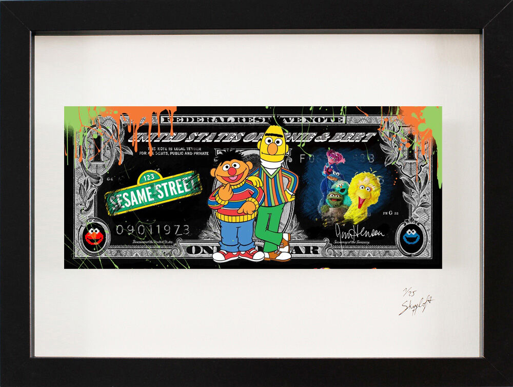 skyyloft-ernie-bert-chrome-dollar-gerahmt