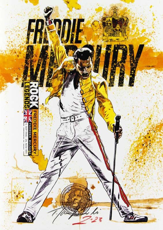 Thomas Jankowski - FREDDIE MERCURY - Edition small - Originale serielle Mischtechnik (Unikat) Thomas Jankowski - FREDDIE MERCURY - Edition small - Originale serielle Mischtechnik (Unikat)