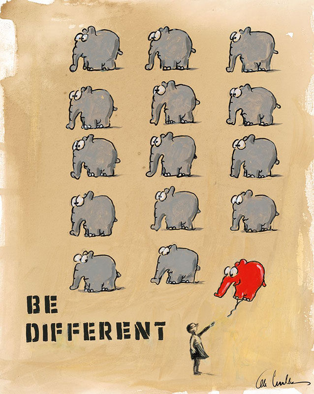 otto-waalkes-be-different-banksy-ungerahmt-art-ottifant