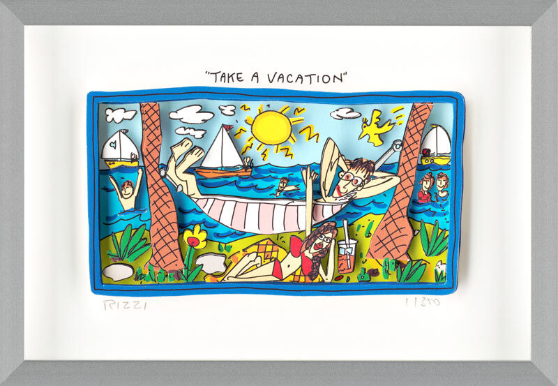 james-rizzi-take-a-vacation-gerahmt