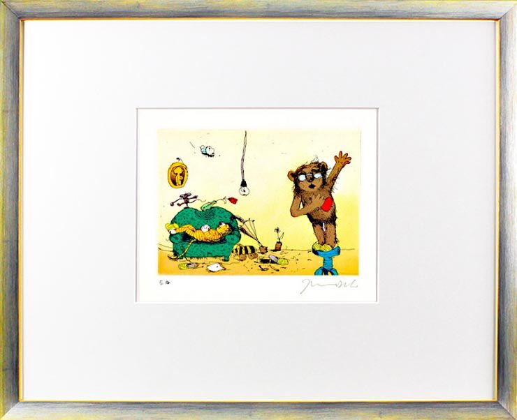 janosch-ich-schwoere-dir-und-das-ist-mehr-gerahmt-kunst-radierung janosch-ich-schwoere-dir-und-das-ist-mehr-gerahmt-kunst-radierung