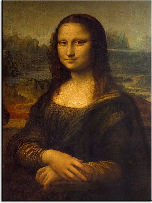 Leonardo Da Vinci Mona Lisa Bilder Leonardo da Vinci - Mona Lisa- Klassik-90 x 120 cm