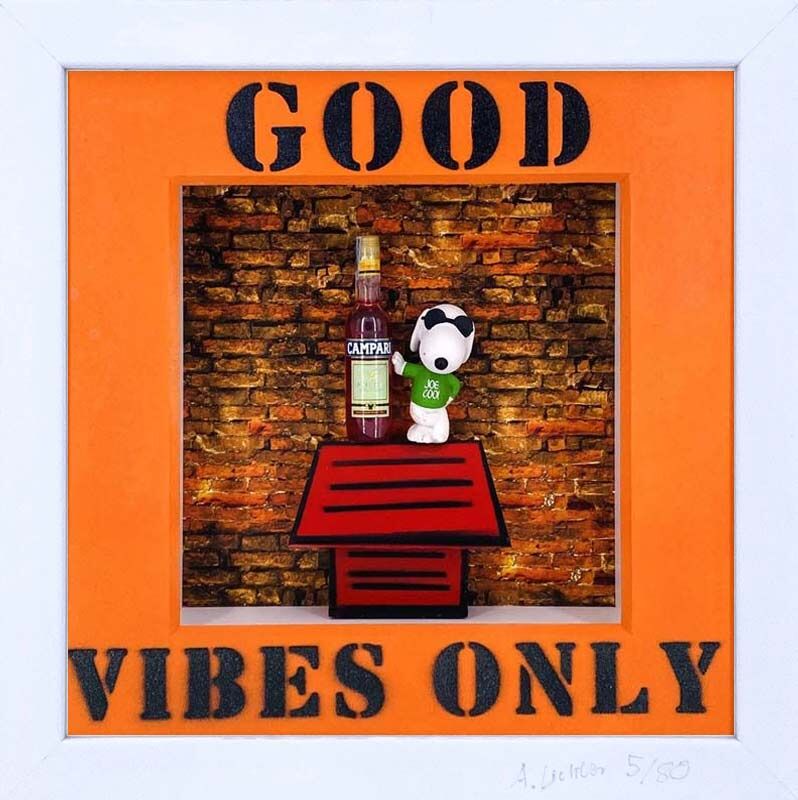 Andreas Lichter Bilder - GOOD VIBES ONLY - Original 3D-Bildobjekt